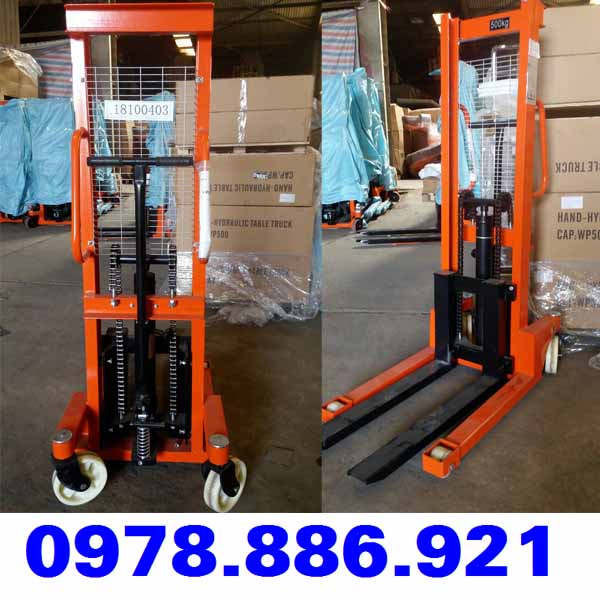 Xe nâng tay cao 500kg tại Hà Nội